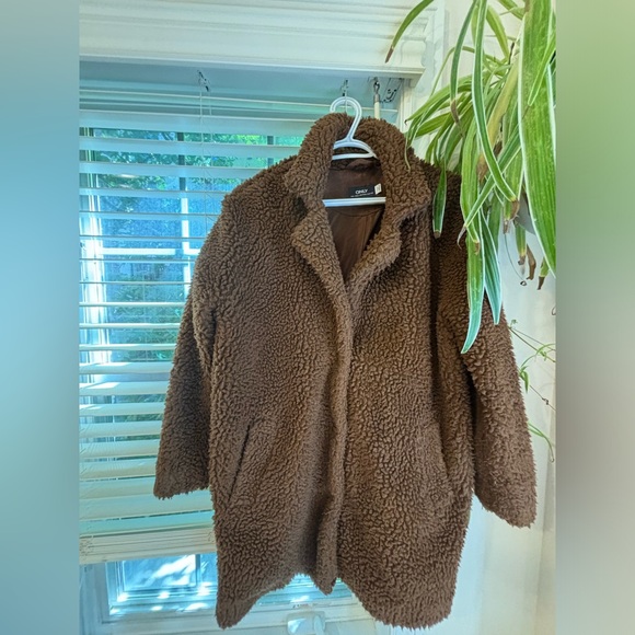 Only Brown Teddy Jacket for Fall - Picture 3 of 6